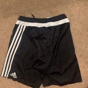 Black Adidas soccer shorts